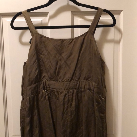 Eileen Fisher • Olive Wrap Dress - Picture 7 of 11